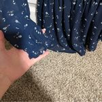 Hollister  Dark Blue Navy Floral Long Sleeve Romper Chiffon size S Photo 3