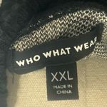 Who What Wear  Black and White Animal Print Dress Photo 4