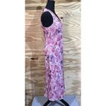 Ann Taylor Vintage  Silk Floral Midi Dress PSize 8P Y2K Occasion Romantic Church Photo 4