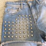 Gina Tricot G perfect jeans studded‎ high waist distressed denim womens size 38 Photo 2