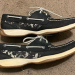 Sperry Womens  Top-Sider Intrepid‎ Black Silver Boat Shoes Size 7.5 Photo 0