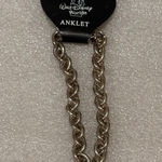 Disney World Mickey Mouse Charm Anklet Silver Tone Adjustable Chain Photo 0