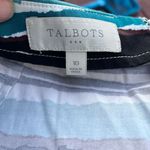 Talbots  Striped Pencil Skirt Womens Size 10 Multi Color Cotton Blend Knee Length Photo 2