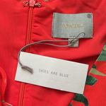 Skies Are Blue Floral Cut Out Tropical Red Hibiscus Dress - XL Photo 6