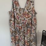 cj banks NWT  Light Blue Floral Sleeveless Dress Plus Size 3X Elastic Fit Waist Photo 8