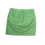 Loft Ann Taylor Women's Mini Skirt Pencil Solid Stretch Snap Pocket Lime Green 2 Photo 5