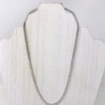 Sterling Silver looks real! , CZ tennis necklace, 24.1g Photo 4