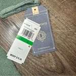 Democracy New  Sz L Green Space Dye Star Long Blouson Sleeve Sweater Boho Slouchy Photo 5