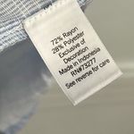 LC Lauren Conrad • Blue Seersucker Button Front Blouse Photo 2