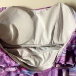 Purple/Blue Marble Tiered Ruffled Swim Suit Top Size M EUC Purple Size M Photo 7