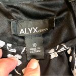 ALYX Dress Women’s Floral on Top Pencil Skirt on Bottom with Waist Belt Size 10 Black Photo 9