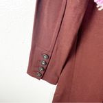 CAbi Fall Boss Burgundy Pleated Three Button Side Pockets Blazer Jacket Small Photo 8