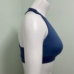 Aerie  V Neck Sports Bra Blue Mesh Padded Photo 3