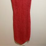 My Michelle Vintage  Rose Midi Slip Dress Beaded Straps Scarf Hem Fairy Whimsical Photo 4