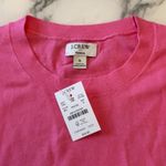 J.Crew NWT  Teddie Pink Cotton Pullover Sweater S Small hole Incl patch Photo 4