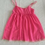 Victoria's Secret Victoria’s Secret Neon Pink Cream Lace Babydoll Lingerie Top Sz M Medium Photo 7