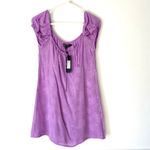 Motel Rocks Gaval Mini Babydoll Dress Satin Rose Lilac Dress lavender medium nwt Photo 3