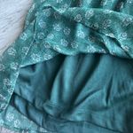 Francesca's  Green Floral Mini Dress Ruffle Chiffon Photo 2