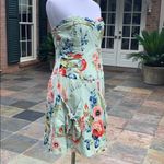 Nanette Lepore NWOT  Silk Floral Strapless Dress 8 Photo 3
