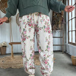 Forever Young NWT  Floral Joggers size small boutique brand sweats loveshackfancy Photo 0