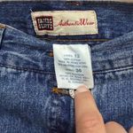 Faded Glory Vintage  Y2K Blue Denim Maxi Skirt Size 12 Back Slit Pockets Photo 5