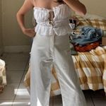 ZARA Tie Eyelet Blouse Photo 0