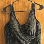 MiracleSuit  Oceanus Black Polka Dot Swimsuit Size 20W EUC #1035-OAK Photo 2