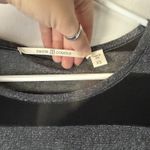 Dakota Collective Shirt Y2k XS Black Gray Striped Long Sleeve Sparkle Top Grunge Photo 5