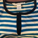 Sag Harbir Women’s Blue And White Striped Sweater Size L Photo 4