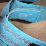 Anne Klein Sport Aklorri Cork Heel Wedge Women's Shoe Size 11M. Wide Strap Blue Photo 4