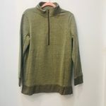 Boutique oversized zip up green two tone pull over size small. Photo 1