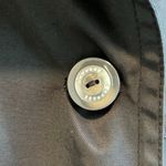 EXPRESS Tie Button Front Black Trench Coat, S Photo 5