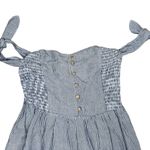 American Eagle  Off Shoulder Pinstripe Mini Dress Small Photo 2