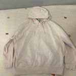 Nike Womens Crème Center Swoosh Hoodie Sweatshirt Large Photo 0