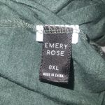 Emery Rose Hunter Green Smock Casual Pullover Short Sleeve Blouse XL Photo 5