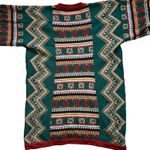 Catalina southwestern Aztec multicolored knit tunic - 70s vintage sweater-Medium Photo 10