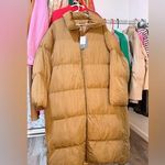 Pretty Little Thing PrettyLitttleThing Chocolate soft nylon oversized padded MAXI COAT Photo 0