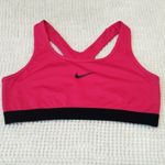 Nike  Dri-Fit Hot Pink Black Sports Bra Size Large EUC #1201 Photo 1