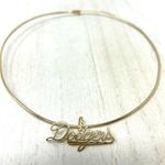 L.A. DODGERS 14K solid script logo pendant by Michael Anthony, NWOT Gold Photo 2