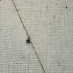 14k Gold Necklace w/‎ Black Diamond Accents & Faux Turquoise Pendant Photo 2