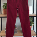 J Brand NWT Mid-Rise Corduroy Skinny Leg Cherry Red Jeans, 28 Photo 0
