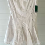 Wild Fable  Denim Pleated Mini A‎ Line Dress White NWT Photo 0