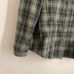 Woolrich  Green Plaid Button Down Shirt Petite L Photo 7