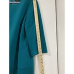 Ann Taylor Teal Drop Waist Dress 8 | 3/4 Sleeve Work Office Career Zip Skirt Green Photo 8