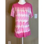 Derek Lam  10 Crosby Teddie T-Shirt in Tie Dye Pink Small Womens Tee Top Photo 4