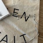 Madewell  Paperclip Chain Link Necklace Silver 15.5-18.5” NEW Photo 2