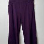 Torrid Purple Wide Leg Cropped Crepe Pants Women's 12 Photo 1