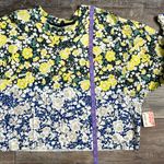 FP Movement Free People Inspire Printed Layer Faded Poppy Black Small NWT Blue Photo 8