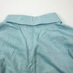 Casual Corner Vintage Pastel Blue Embossed Floral Button Photo 10