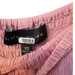 Slate + Willow  smocked top swiss dot pink tiered maxi dress XS wedding Guest Photo 4